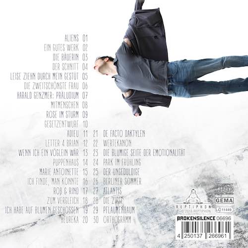 Cover CD «ALIENS – 30 komische Lieder ohne Refrain» Rückseite